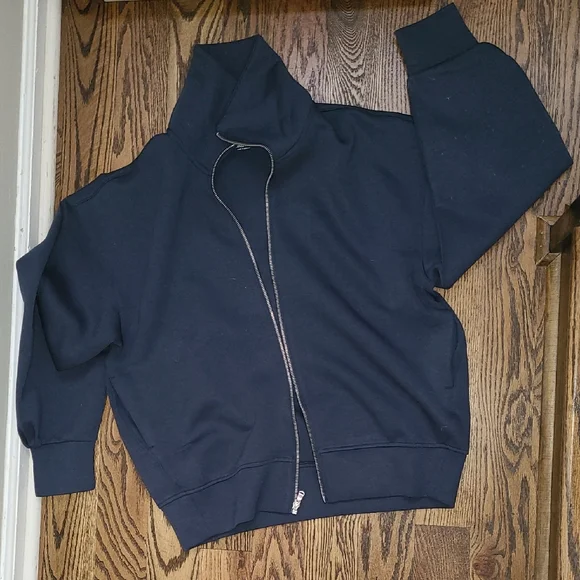 Old Navy Bounce Fleece Blue Full-Zip Jacket - Picture 2 of 6